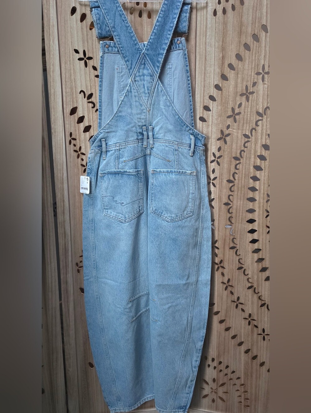 NWT We The Free Good Luck Barrel Overalls By Free People in Going Steady - Picture 3 of 10
